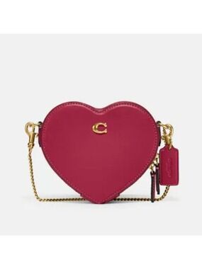 NEW! COACH RED HEART CROSSBODY 14 PURSE MINI BESTSELLER! VALENTINE GREAT GIFT